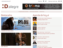 Tablet Screenshot of aliegre.com